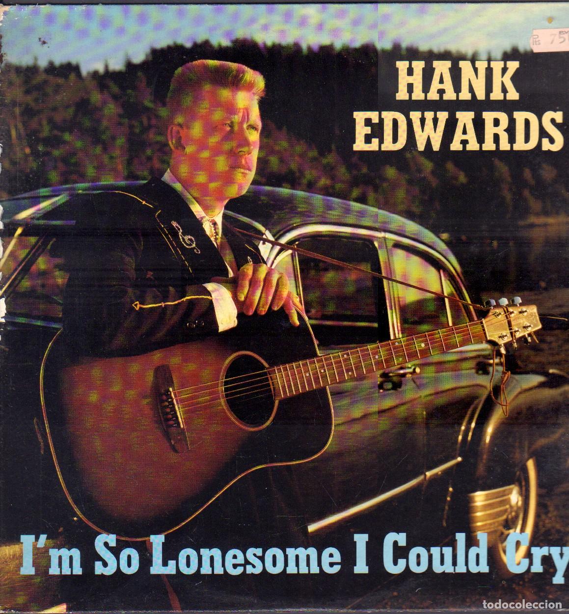 Discos de vinilo: HANK EDWARDS - I'M SO LONESOME I COULD CRY / LIVE AND LET LIVE.../ LP BARSA 1988 RF-26709