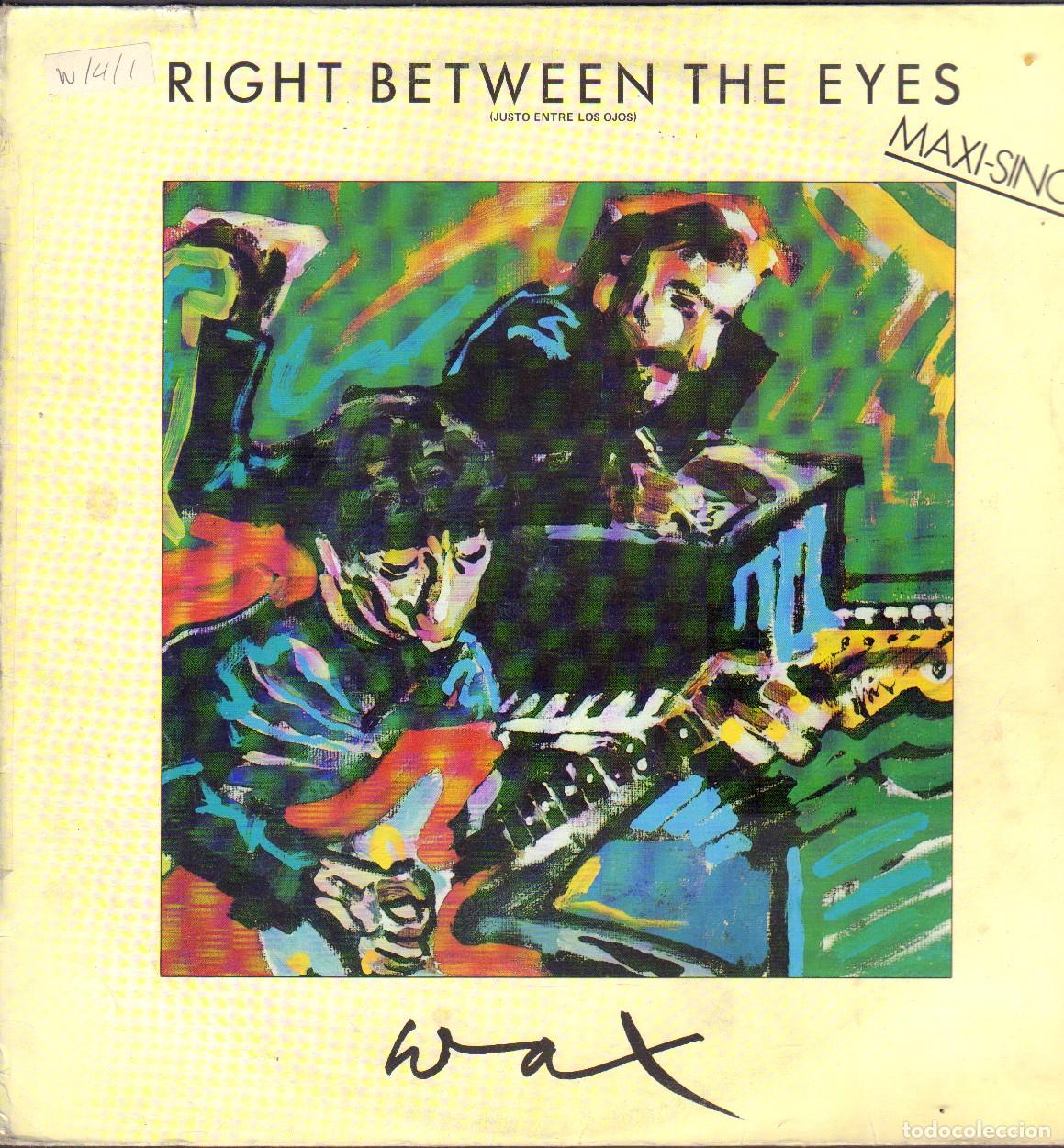 Discos de vinilo: WAX - RIGHT BETWEEN THE EYES - ONLY A VISITOR / MAXISINGLE RCA1986 RF-26710