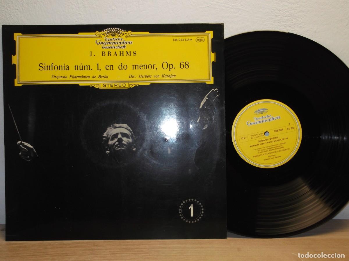 Discos de vinilo: Brahms*, Herbert von Karajan, Berliner Philharmoniker &ndash; Symphonie Nr. 1 C-Moll Op. 68 LP