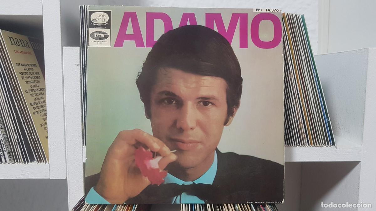 Discos de vinilo: C) Adamo &rdquo;Le Ne&oacute;n / Une larme aux nuages + 2&rdquo; Ep a&ntilde;o 1967 - DISCO PROMOCION - LEER DESCRIPCION