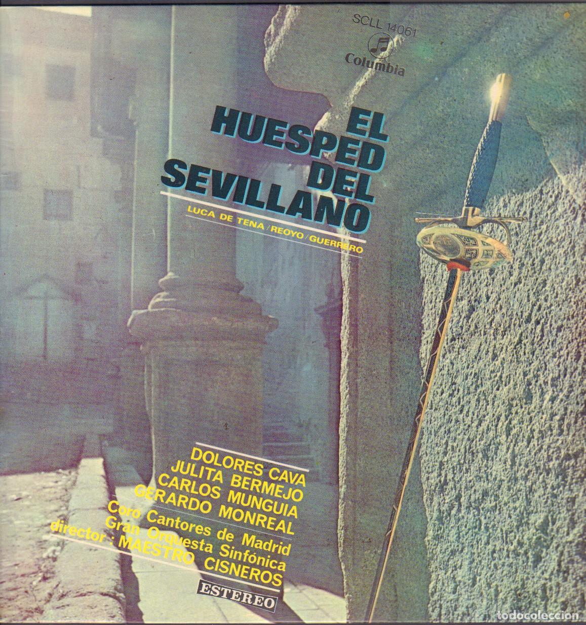 Discos de vinilo: EL HUESPED DEL SEVILLANO - CORO CANTORES Y SINFONICA DE MADRID / LP COLUMBIA RF-26718