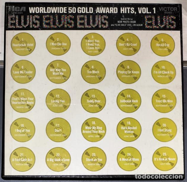 Discos de vinilo: Elvis Presley - Worldwide 50 Gold Award Hits, Vol. 1 - 4LP Box Set RCA ref. LPM 6401.