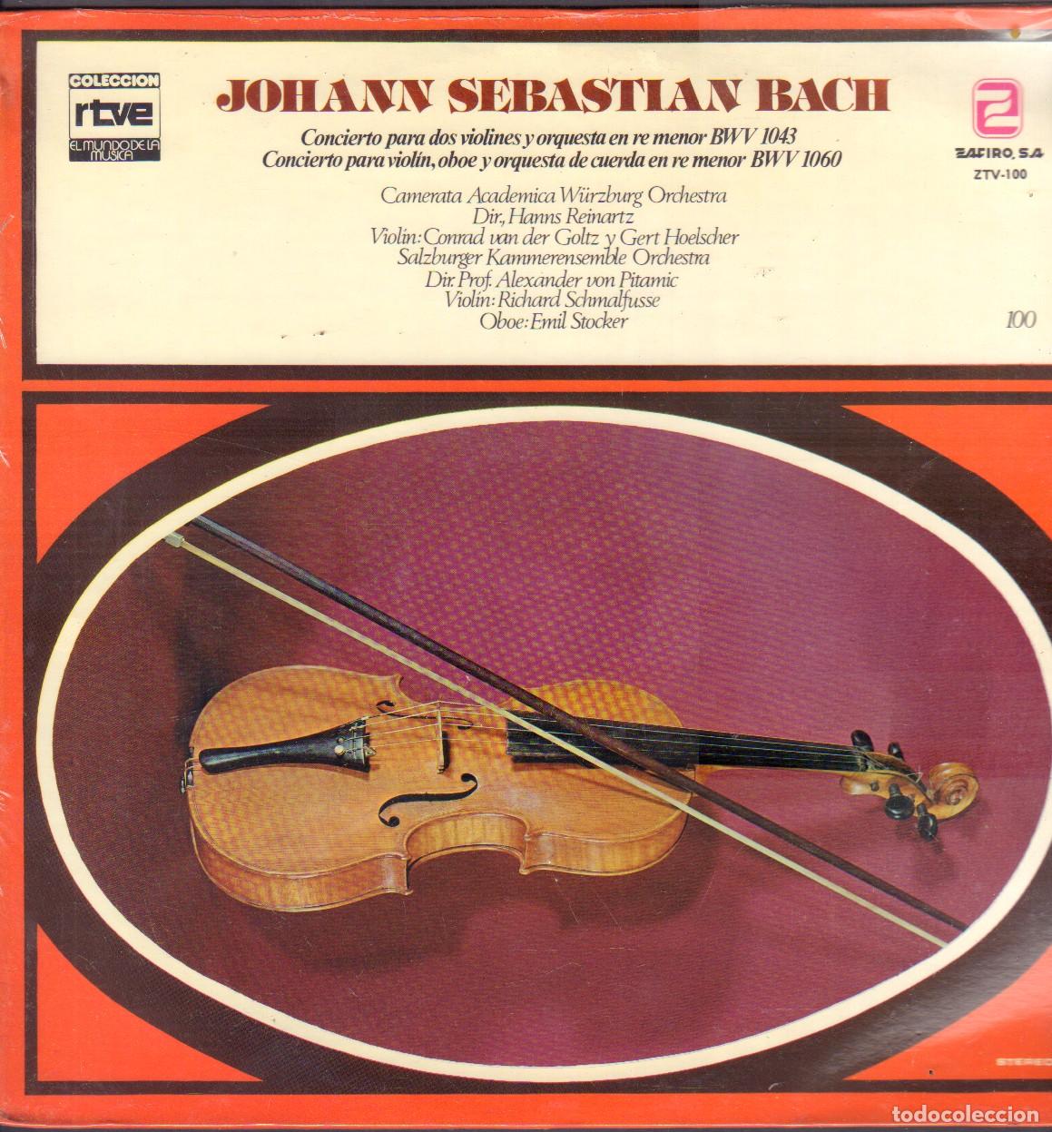 Discos de vinilo: JOHANN SEBASTIAN BACH - CONCIERTO PARA DOS VIOLINES BWV 1043.../ LP ZAFIRO 1979 RF-26722