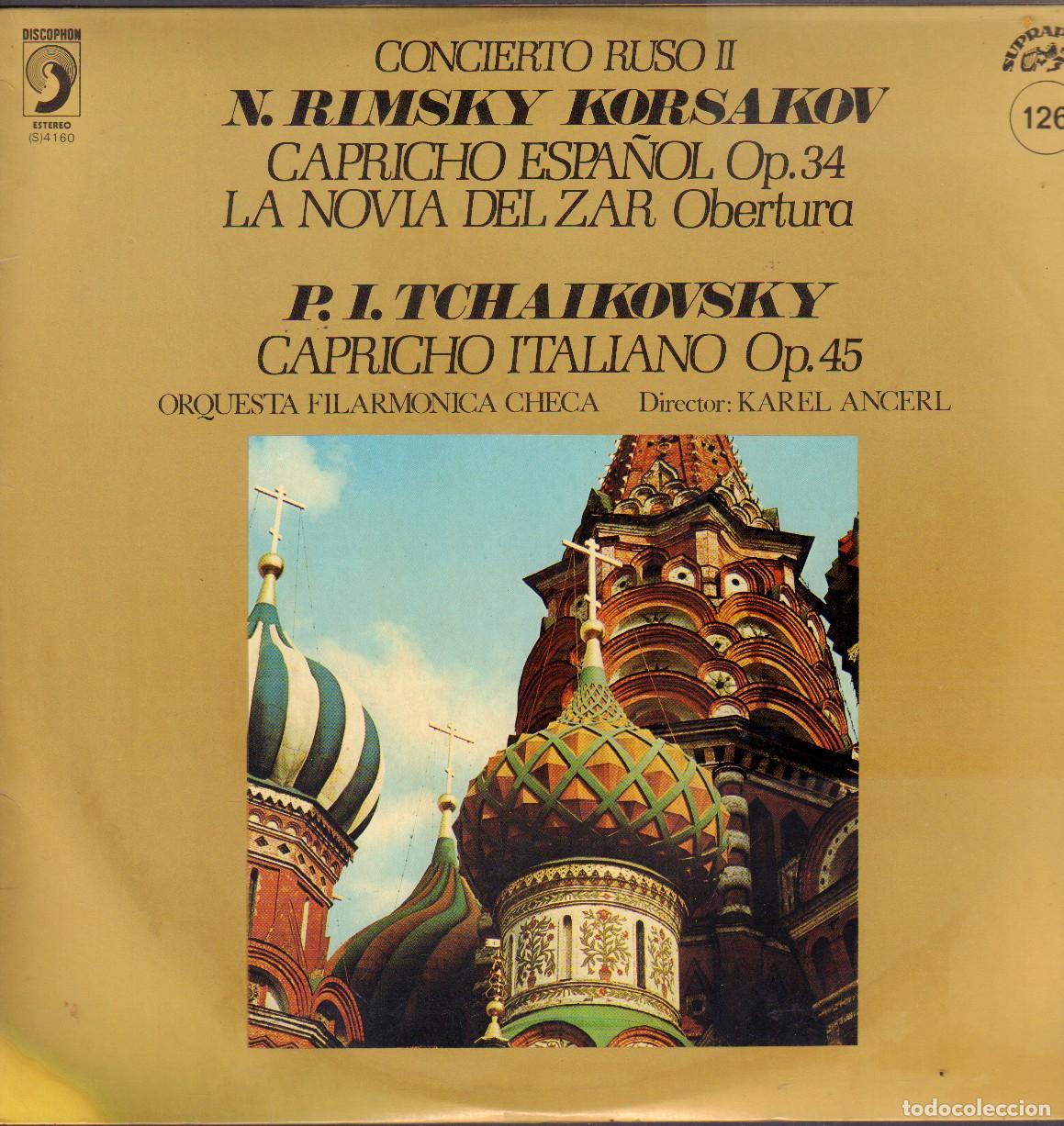 Discos de vinilo: N. RIMSKI KORSAKOV - CAPRICHO ESPA&Ntilde;OL, LA NOVIA DEL ZAR../ FILARMONICA CHECA /LP DISCOPHON RF-26724