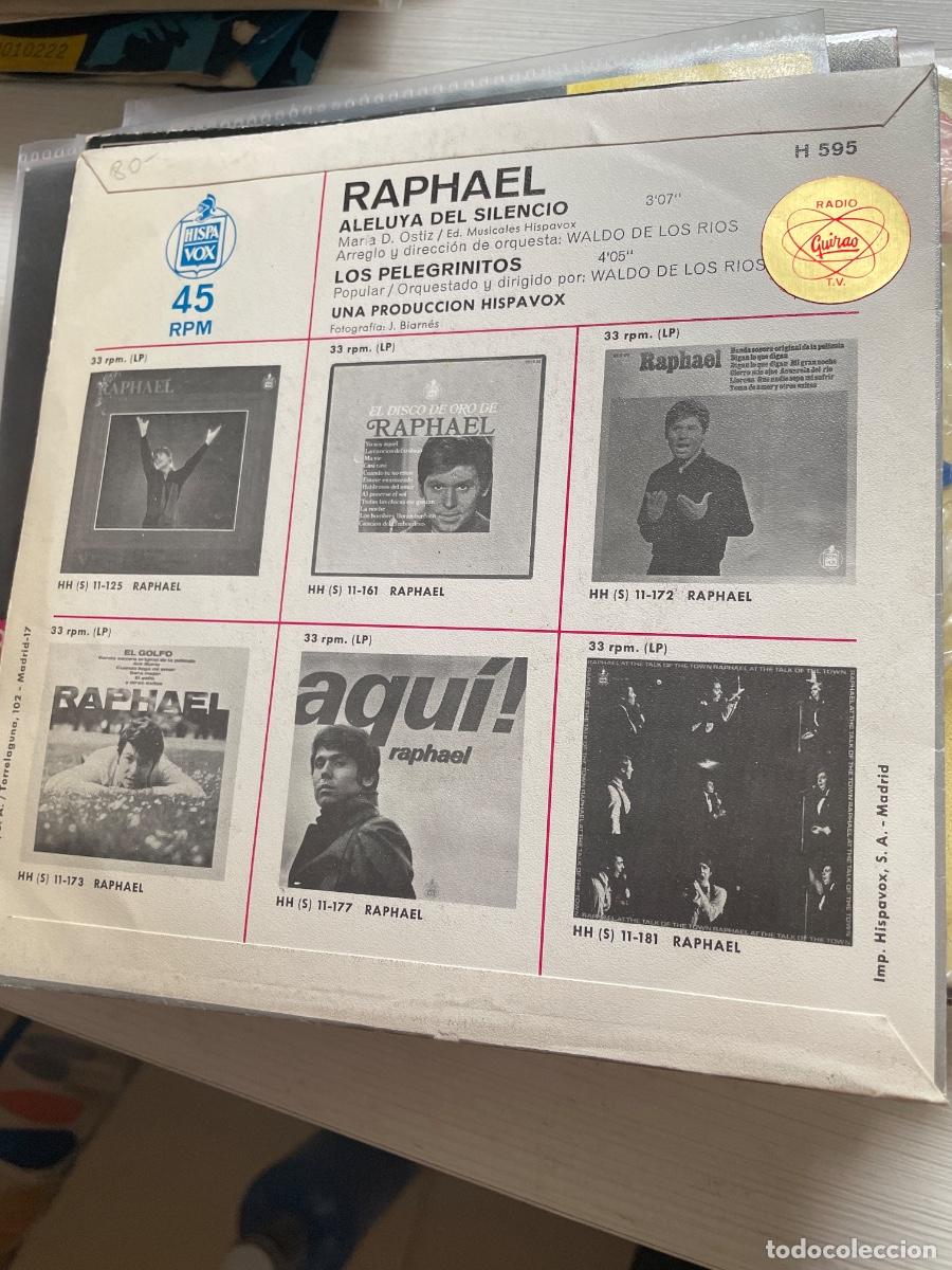 Discos de vinilo: Raphael aleluya del silencio single - Foto 2
