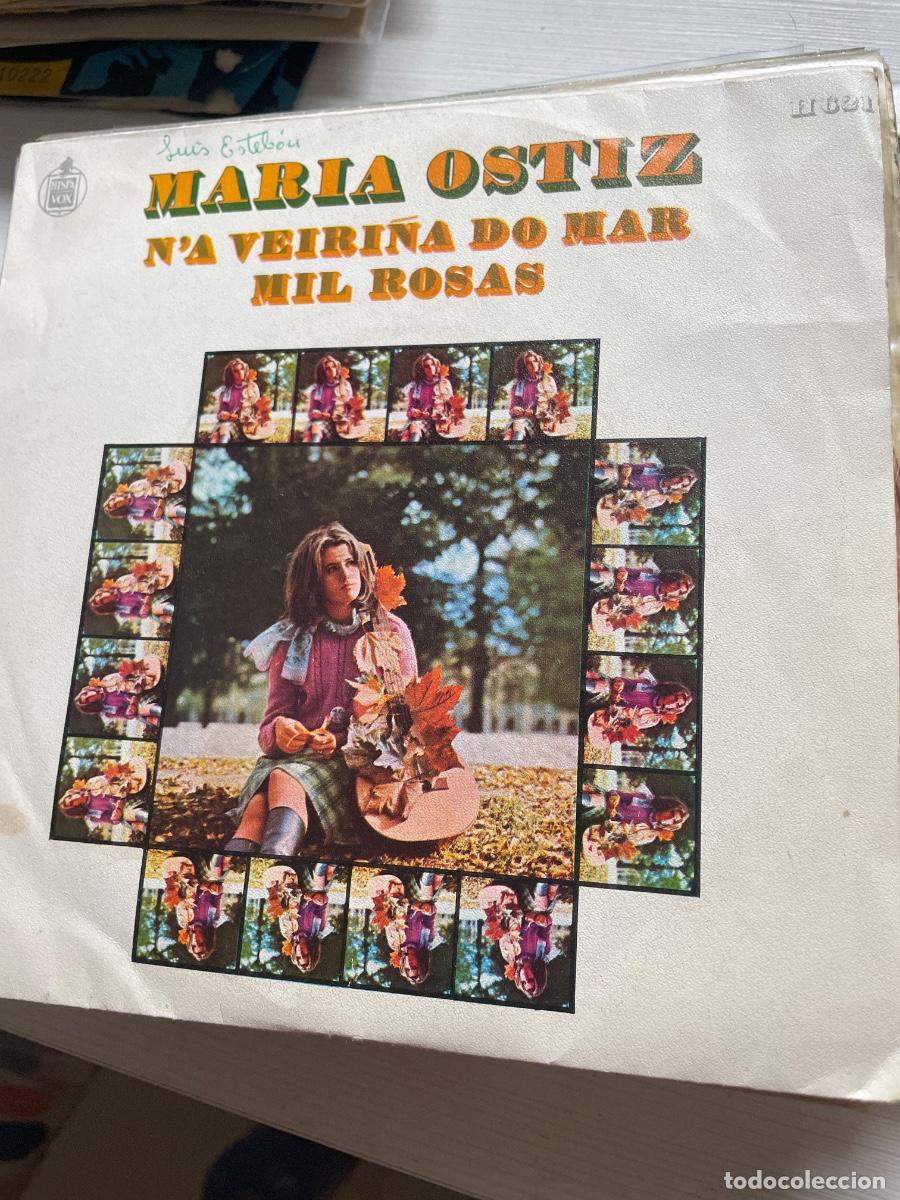 Discos de vinilo: Mar&iacute;a ostiz na veiri&ntilde;a do mar mil rosas single