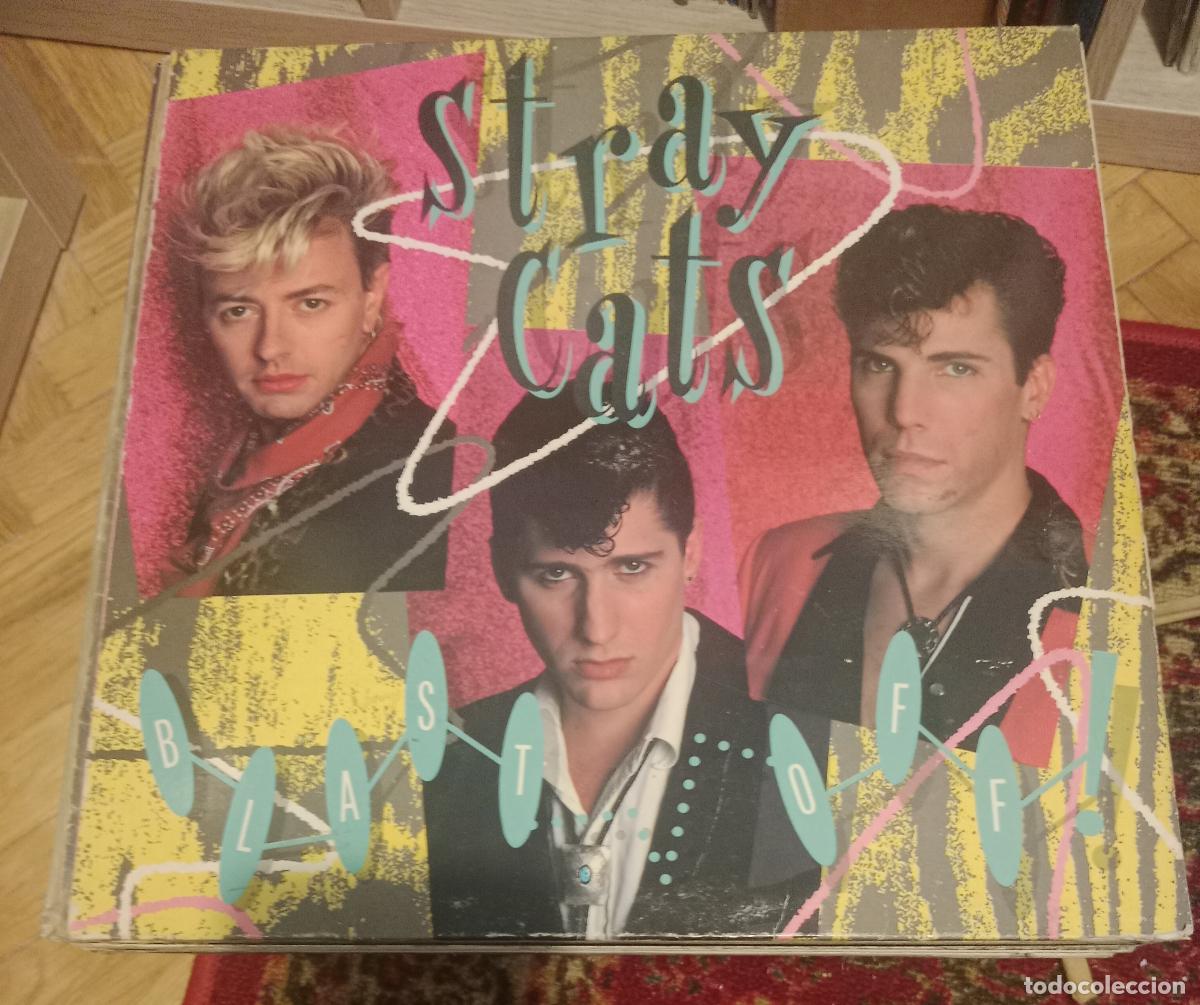 Discos de vinilo: Stray Cats - Blast off Lp 1989 Espa&ntilde;a