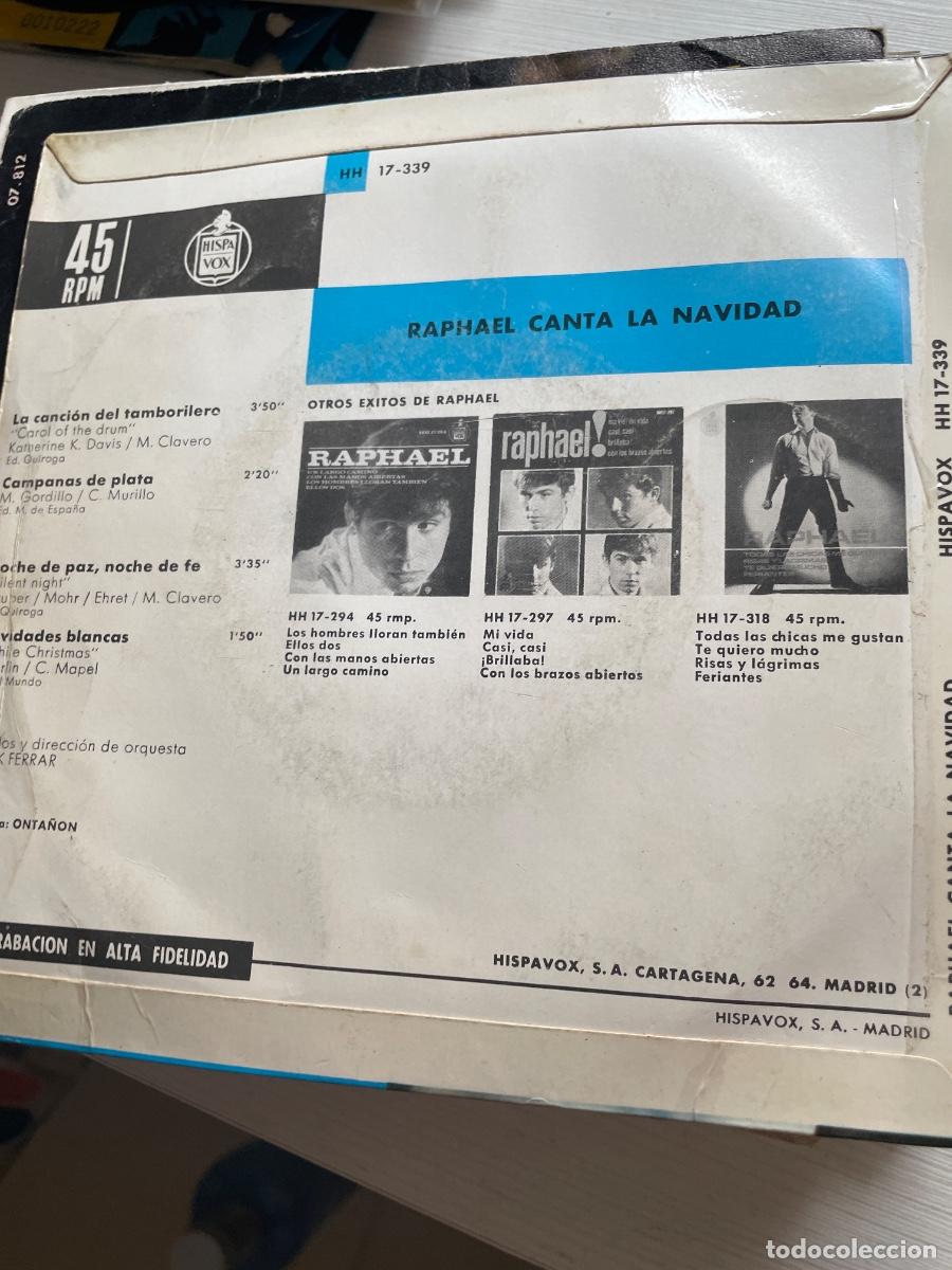 Discos de vinilo: Raphael canta la navidad single - Foto 2