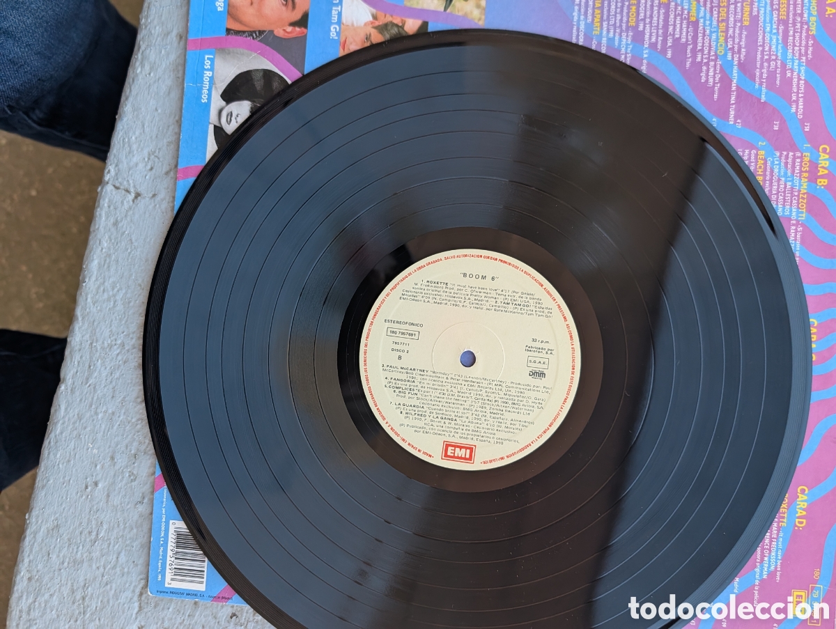 Discos de vinilo: Doble LP Boom 6 - El Disco de los &Eacute;xitos (1990) EMI - Vinilo Original - Foto 4