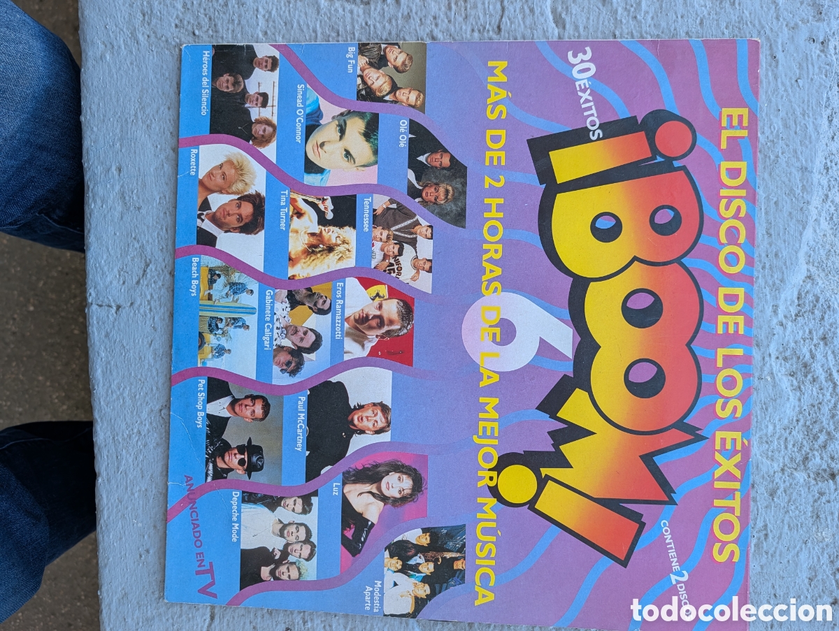 Discos de vinilo: Doble LP Boom 6 - El Disco de los &Eacute;xitos (1990) EMI - Vinilo Original - Foto 1