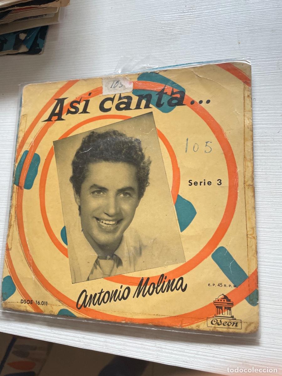 Discos de vinilo: As&iacute; canta Antonio Molina single