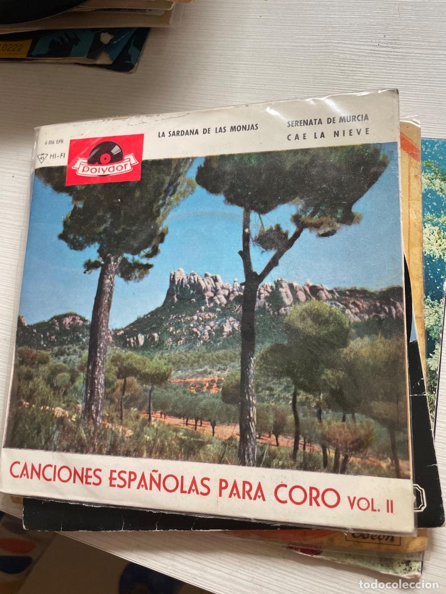 Discos de vinilo: Canciones espa&ntilde;olas para coro single - Foto 1