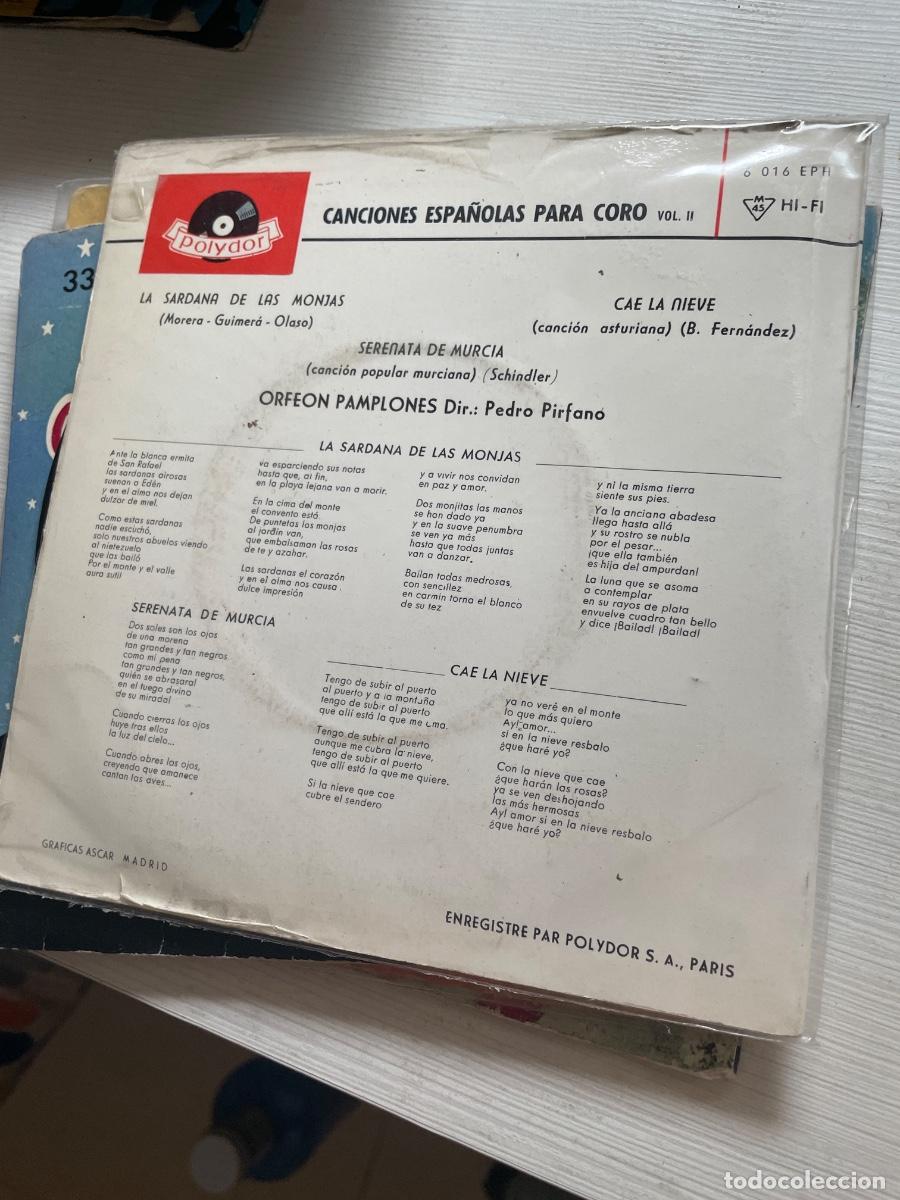 Discos de vinilo: Canciones espa&ntilde;olas para coro single - Foto 2