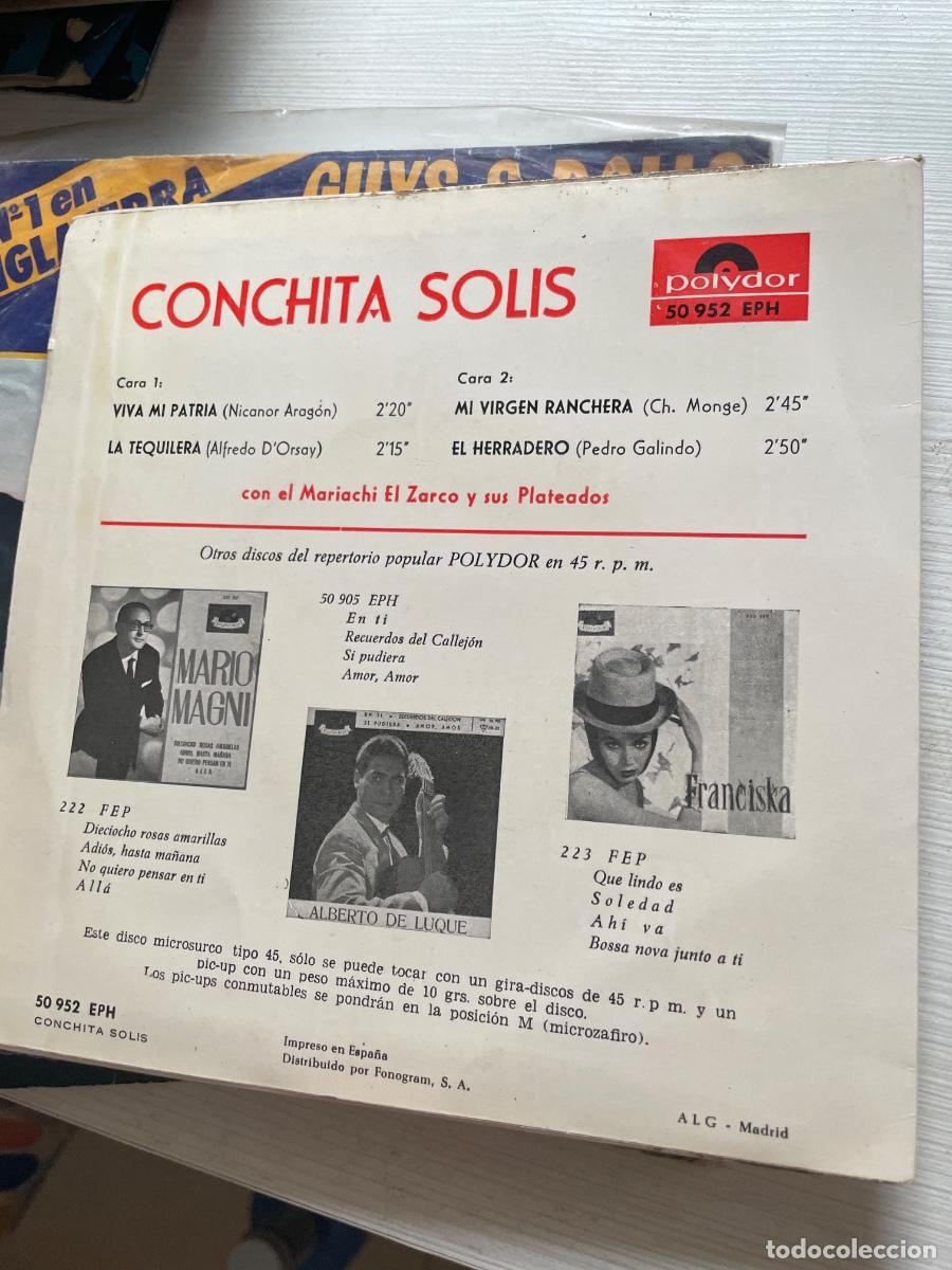 Discos de vinilo: Conchita Sol&iacute;s mi patria single - Foto 2