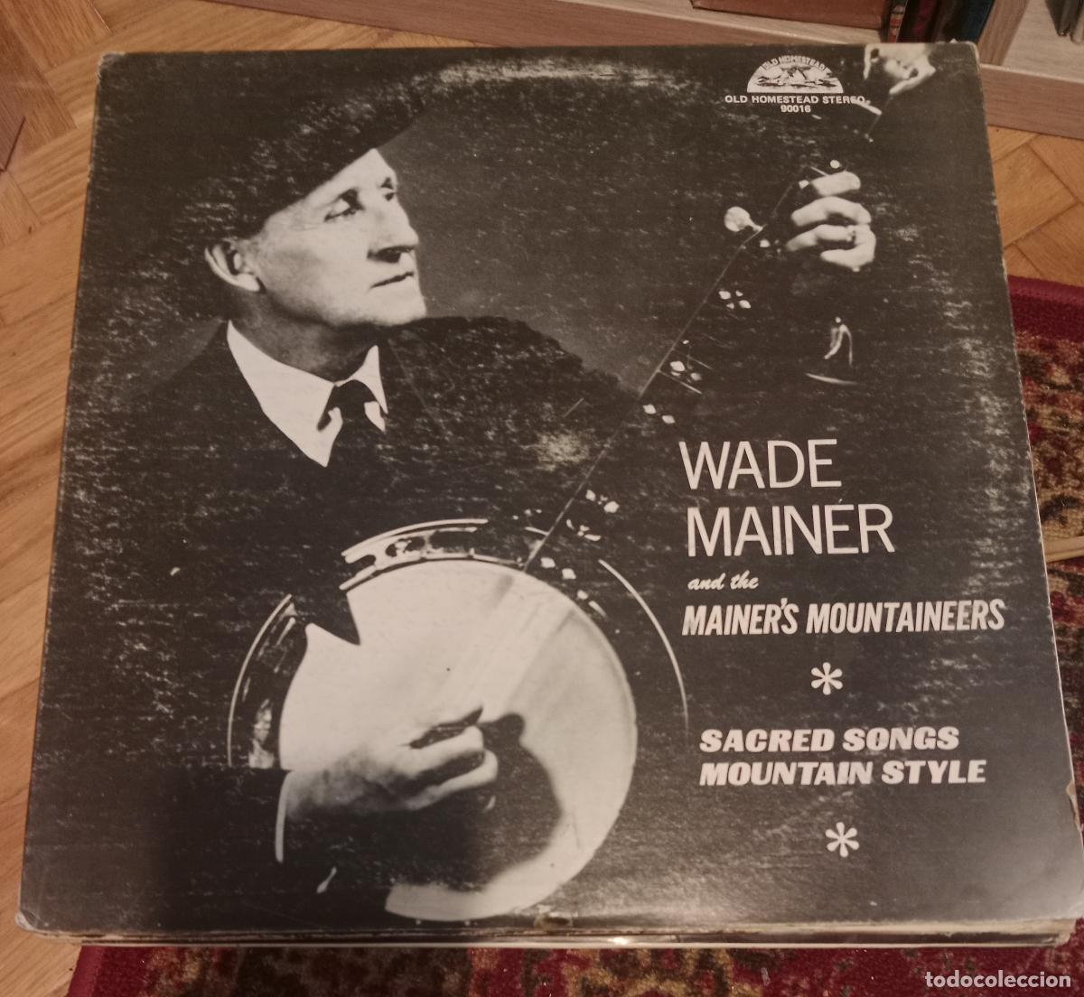 Discos de vinilo: Wade Mainer &ndash; Sacred Songs Mountain Style Lp EEUU 1972