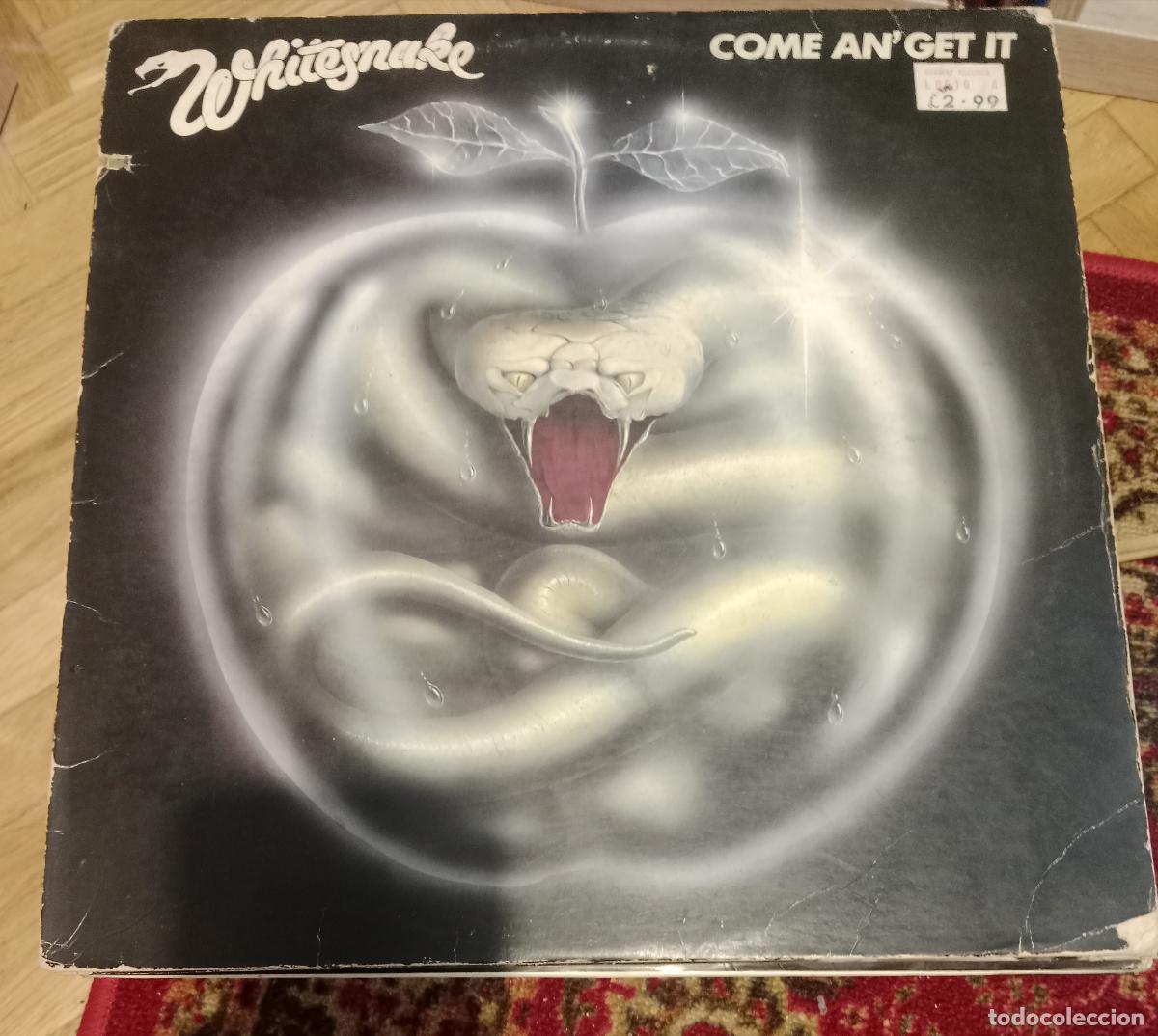 Discos de vinilo: Whitesnake &ndash; Come An' Get It Lp EEUU 1981