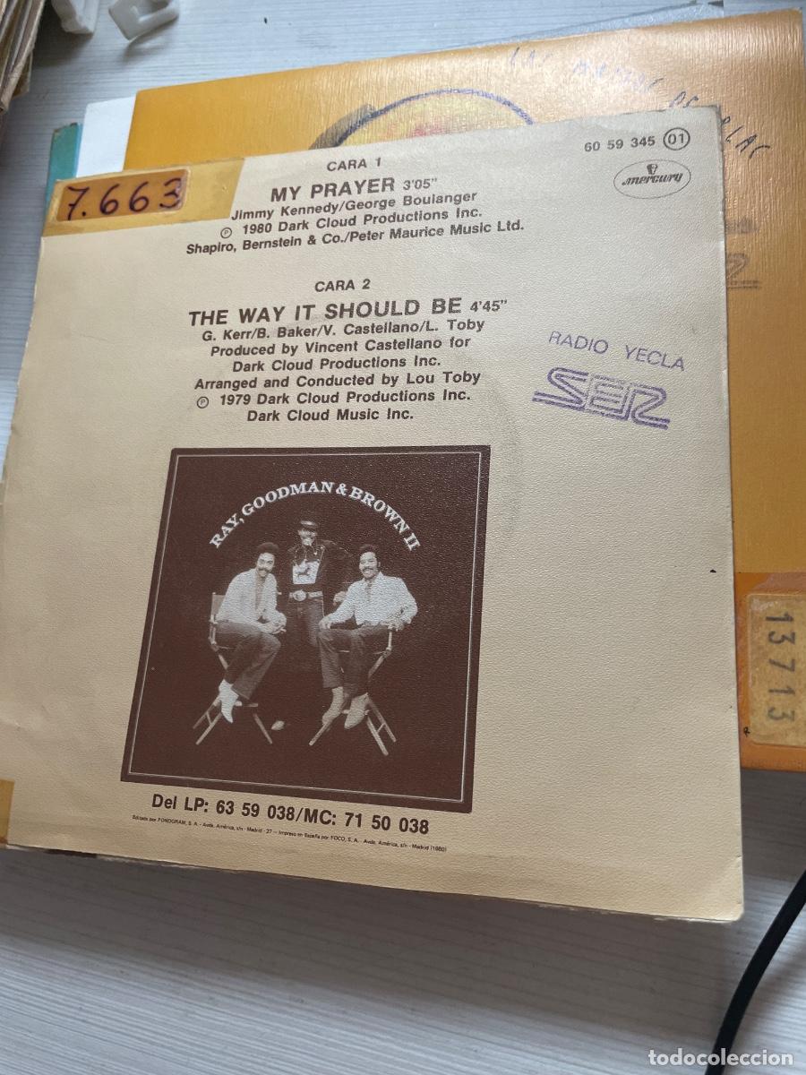 Discos de vinilo: Ray goodman y brown my prayer single - Foto 2