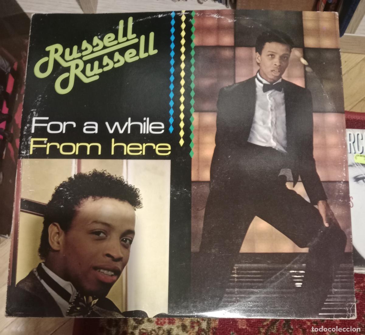 Discos de vinilo: Russell Russell &ndash; For A While / From Here Maxi Italia 1984