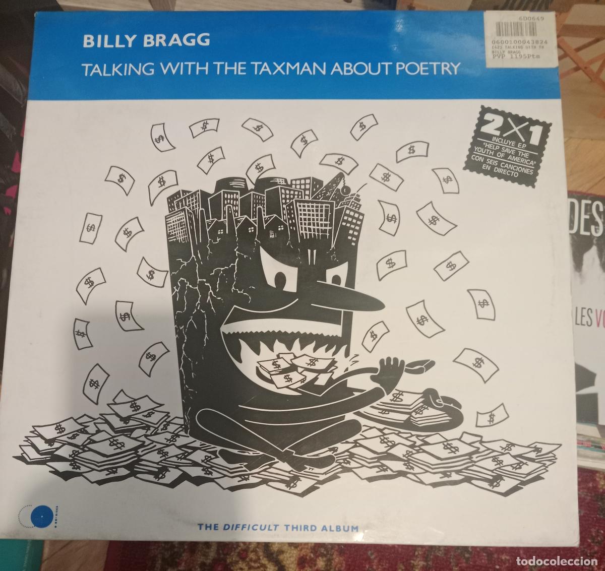 Discos de vinilo: Billy Bragg &ndash; Talking With The Taxman About Poetry Doble Lp Espa&ntilde;a 1989