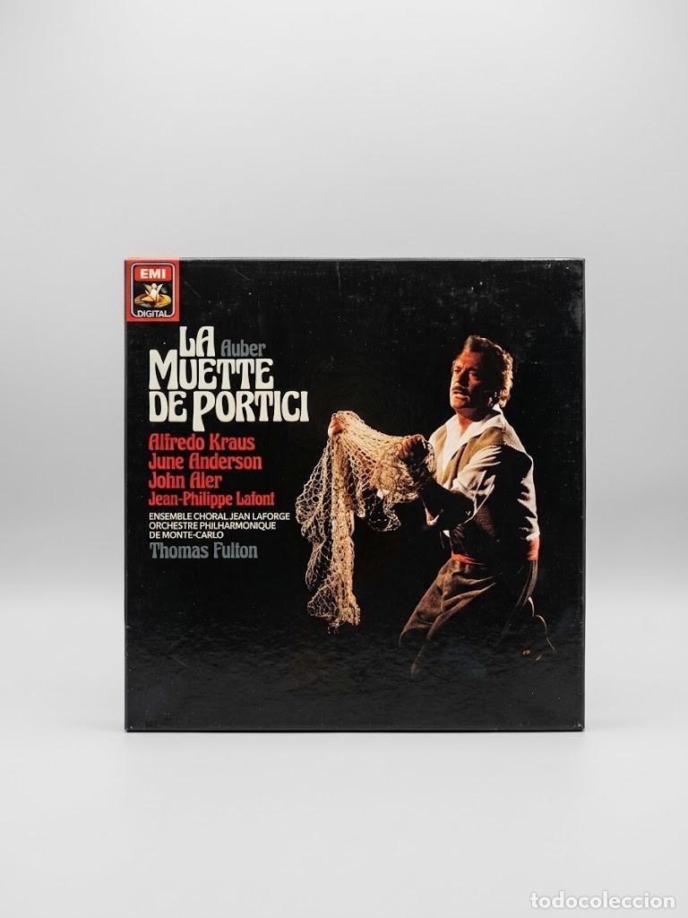 Discos de vinilo: Daniel-Fran&ccedil;ois-Esprit Auber - La Muette de Portici (&Oacute;pera en 5 Actos) Caja LP - EMI DMM (Francia, 1