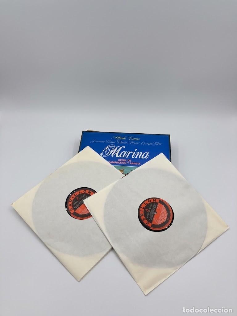 Discos de vinilo: Emilio Arrieta - Marina (&Oacute;pera / Zarzuela completa) Caja LP - Carill&oacute;n / Dial Discos (Espa&ntilde;a, 1988)