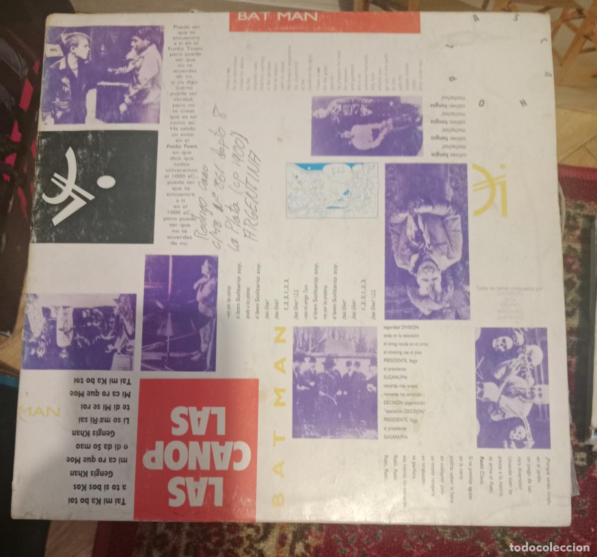 Discos de vinilo: Las Canoplas &ndash; Bat Man Lp Argentina 1988