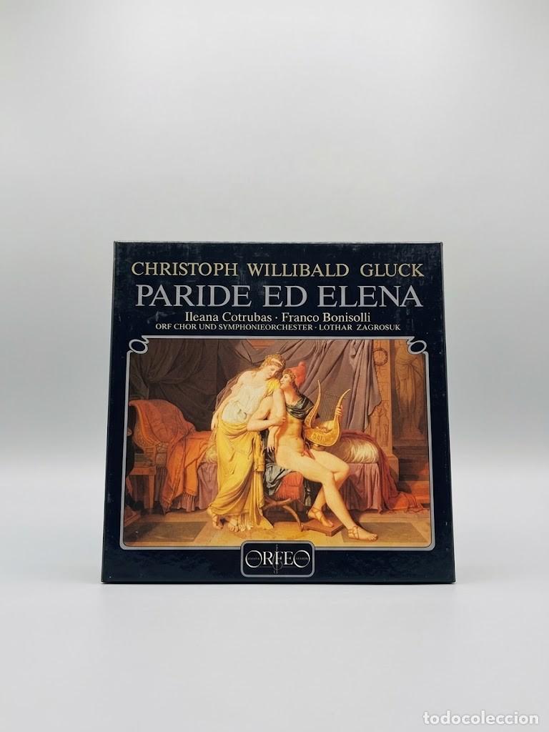Discos de vinilo: Gluck - Paride ed Elena (&Oacute;pera completa) Caja 2 LP - Orfeo Digital DMM (Alemania, 1986) Cotrubas,
