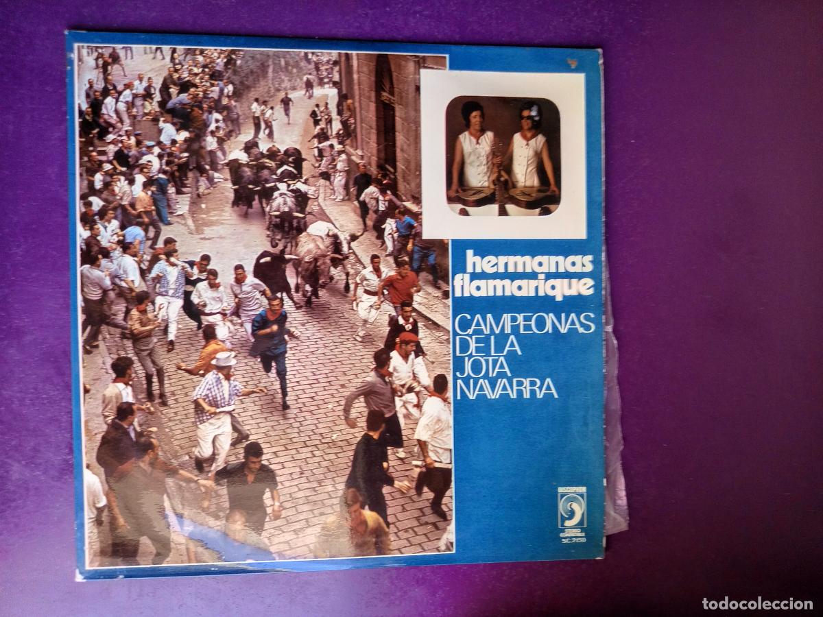 Discos de vinilo: Hermanas Flamarique &ndash; Campeonas de la Jota Navarra - LP DISCOPHON 1972 - SIN USO - FOLK TRADICIONAL