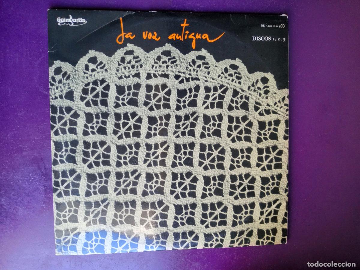Discos de vinilo: La Voz Antigua - TRIPLE LP GUIMBARDA 1980 - FOLK TRADICIONAL ESPA&Ntilde;A - LIBRETO