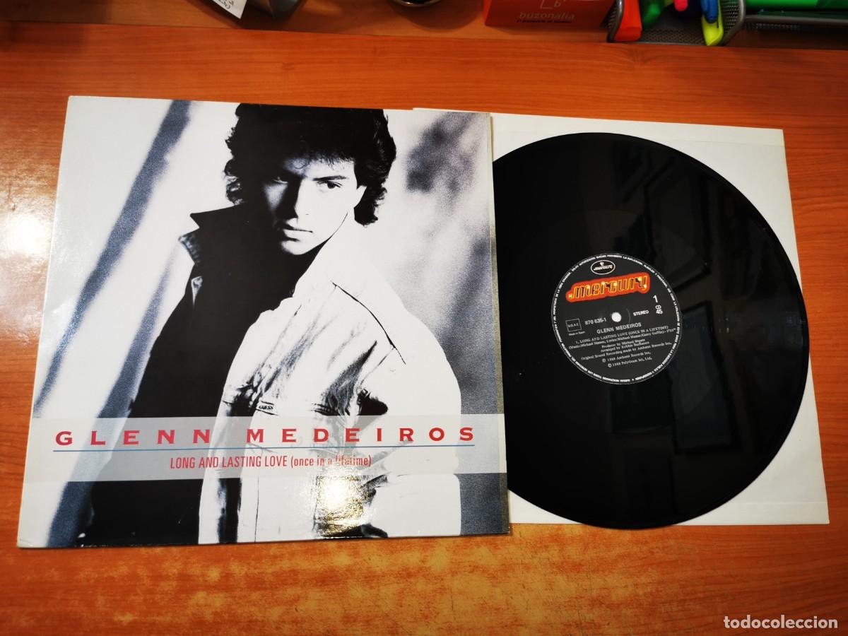 Discos de vinilo: GLENN MEDEIROS Long and lasting love 12&rdquo; MAXI SINGLE VINILO DEL A&Ntilde;O 1988 ESPA&Ntilde;A CONTIENE 2 TEMAS