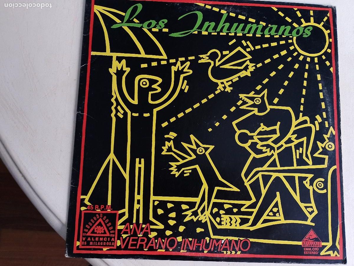 Discos de vinilo: Los Inhumanos &ndash; Ana / Verano Inhumano,1984, Rock, Pop