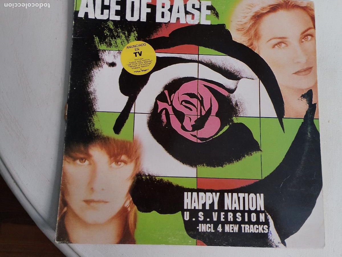 Discos de vinilo: Ace Of Base &ndash; Happy Nation (U.S. Version), ed espa&ntilde;ola, 1994 Electronic, Pop