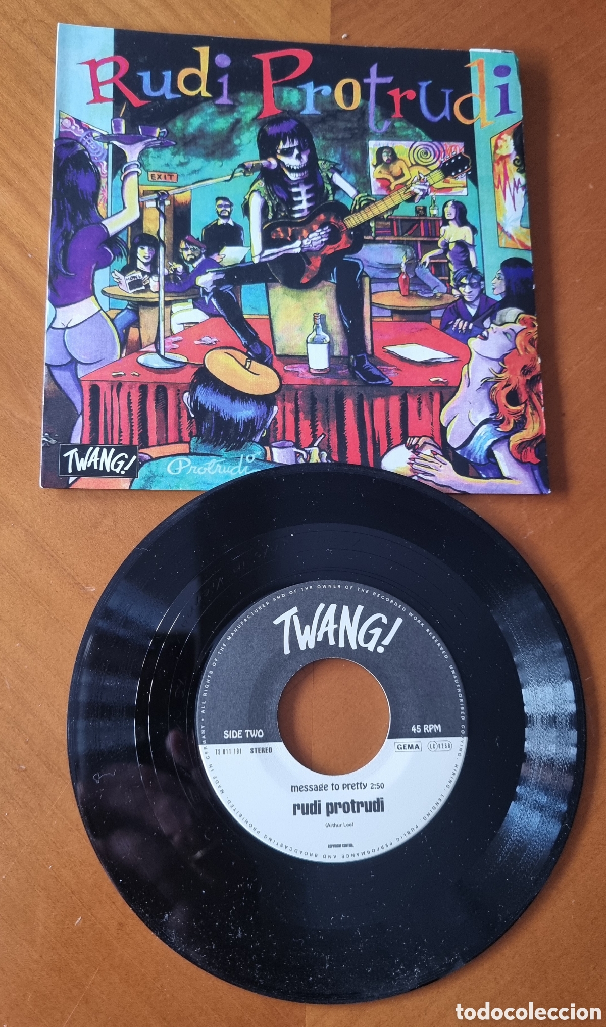 Discos de vinilo: Disco sencillo Rudi Protrudi muy raro espectacular portada ved foto