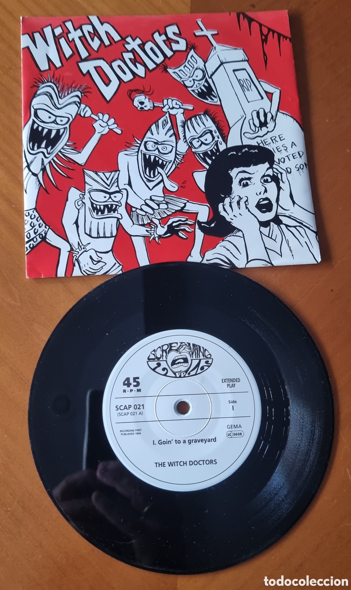 Discos de vinilo: Disco sencillo Witch Doctors original espectacular portada raro ved foto