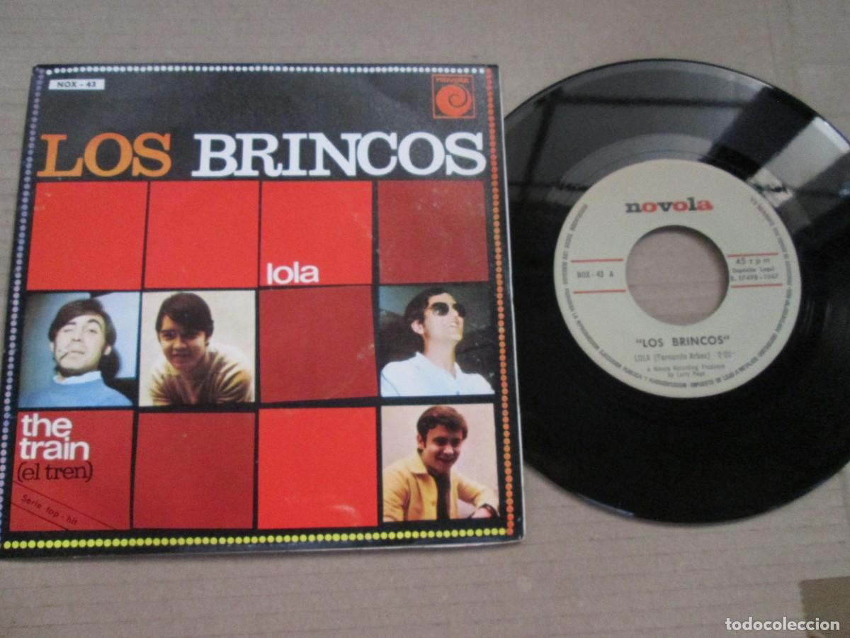 Discos de vinilo: LOS BRINCOS - Lola / The Train. Single, ed espa&ntilde;ola 7&rdquo; 1967. Muy buen estado (VG+)