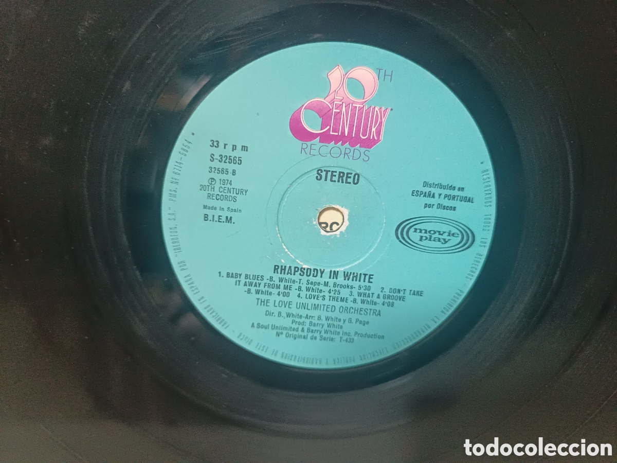 Discos de vinilo: Barry White Rhapsody in White - Foto 3