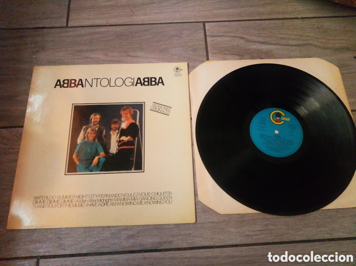 Discos de vinilo: ABBA - ANTOLOG&Iacute;A - SPAIN - CARNABY - PROMOCIONAL CAJA BARCELONA - L -