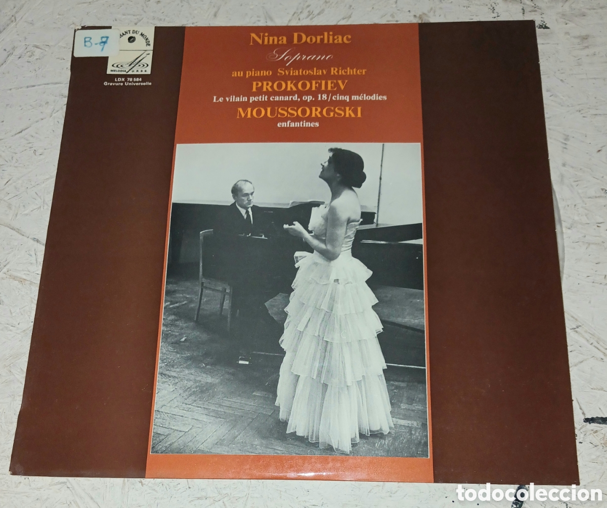 Discos de vinilo: Vinilo LP: Nina Dorliac & Sviatoslav Richter - Prokofiev: Le vilain petit canard, Op. 18 / Moussorgs