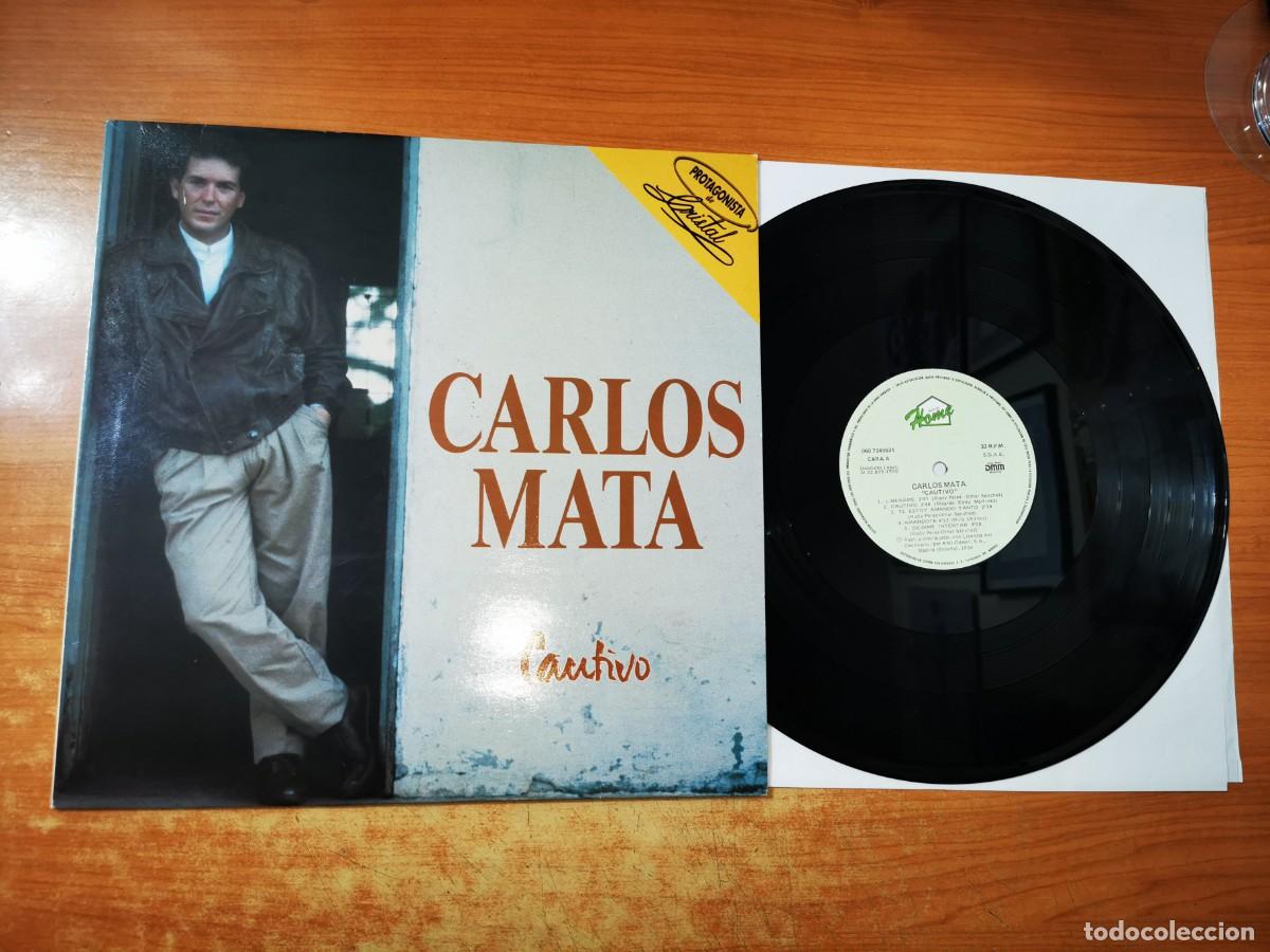 Discos de vinilo: CARLOS MATA Cautivo TELENOVELA CRISTAL LP VINILO DEL A&Ntilde;O 1990 CONTIENE 10 TEMAS