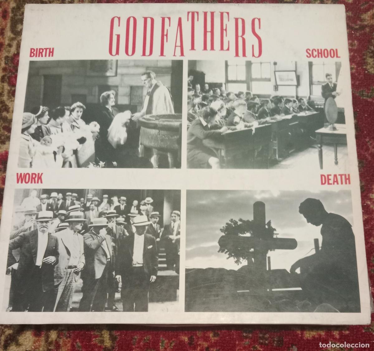 Discos de vinilo: The Godfathers &ndash; Birth, School, Work, Death Lp Espa&ntilde;a 1988