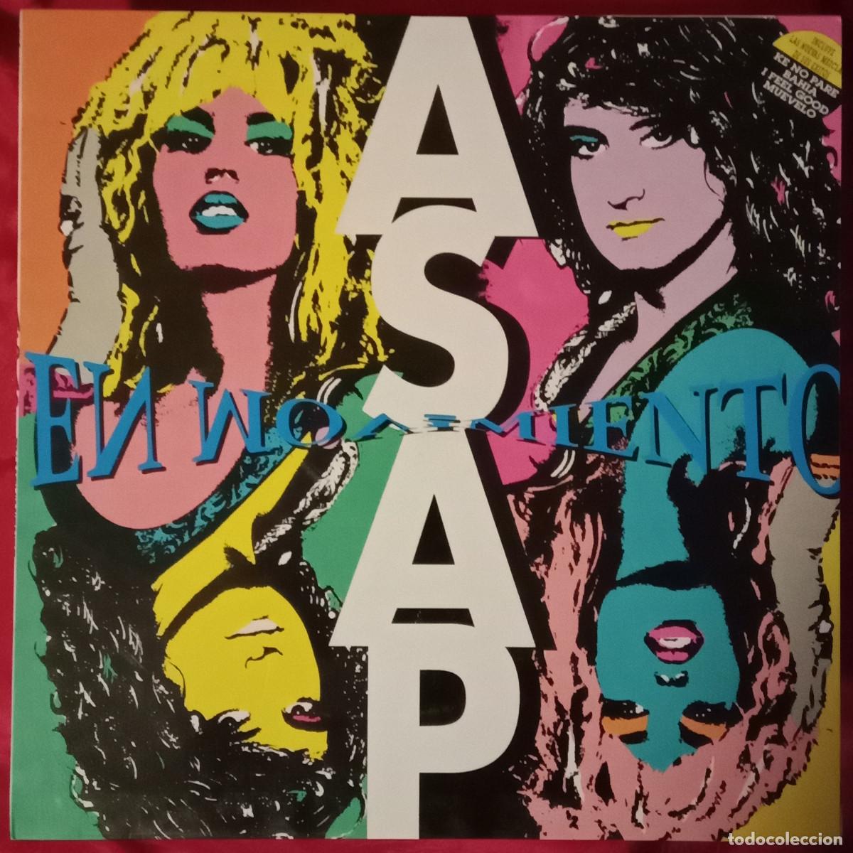 Discos de vinilo: ASAP - En Movimiento - Incluye Nuevas Mezclas de sus Exitos - Edit. Discos Enfasis. 1992
