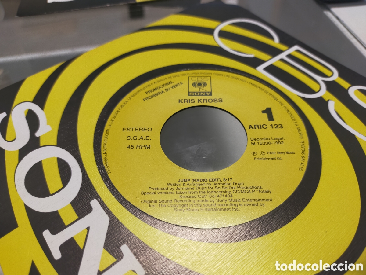 Discos de vinilo: Kris Kross single promocional por una sola cara jump 1992