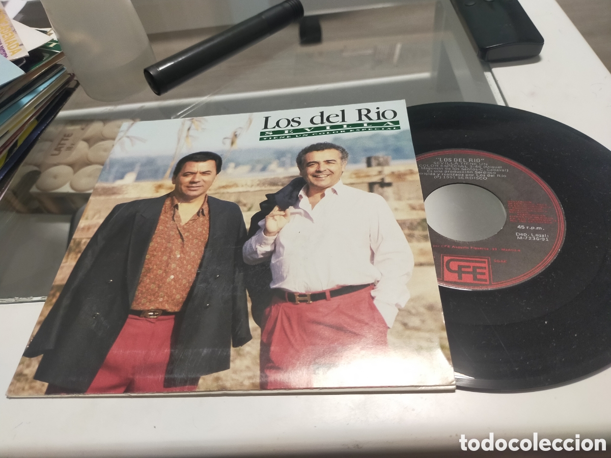 Discos de vinilo: Los del r&iacute;o single Sevilla tiene un color especial 1991