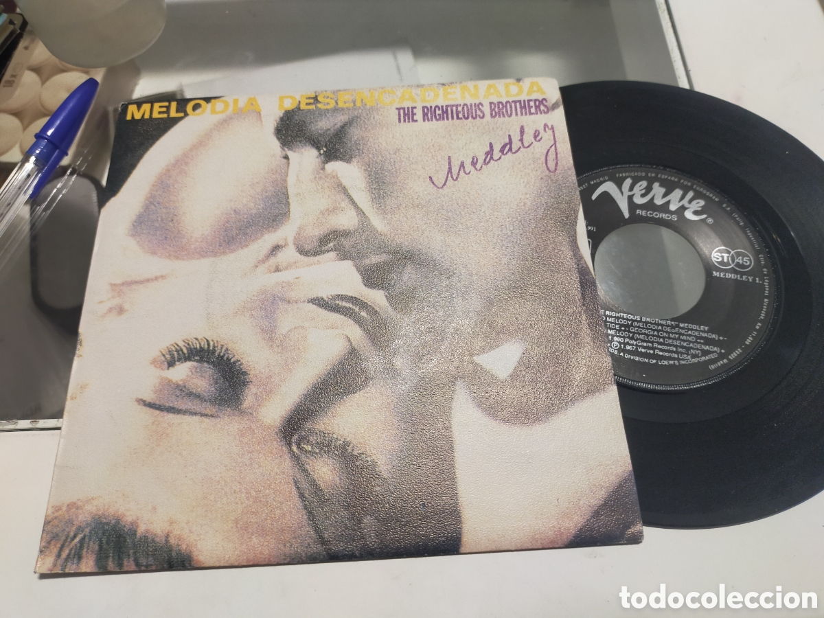 Discos de vinilo: The righteous brothers single promocional meddley Espa&ntilde;a 1991
