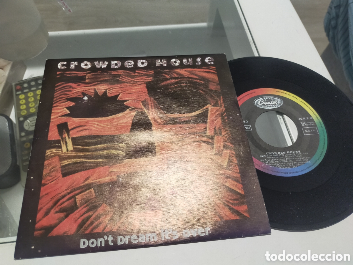 Discos de vinilo: Crowded House single promocional don't dream it's over Espa&ntilde;a 1992