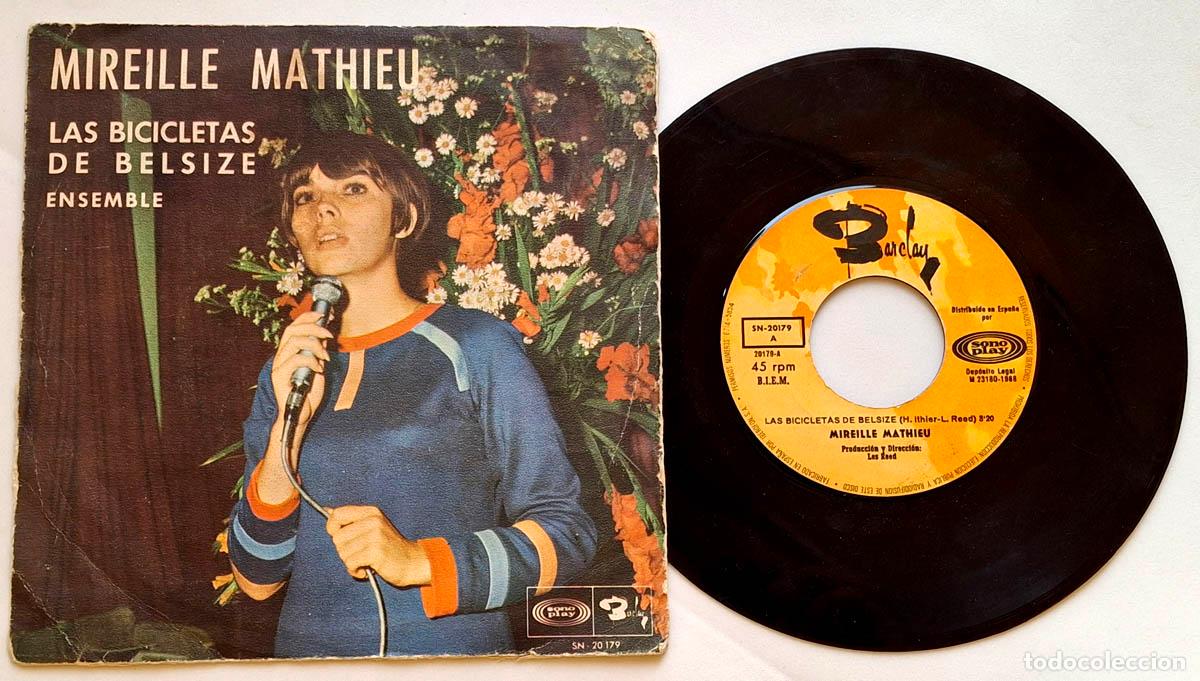 Discos de vinilo: Las bicicletas de Belsize, Mireille Mathieu