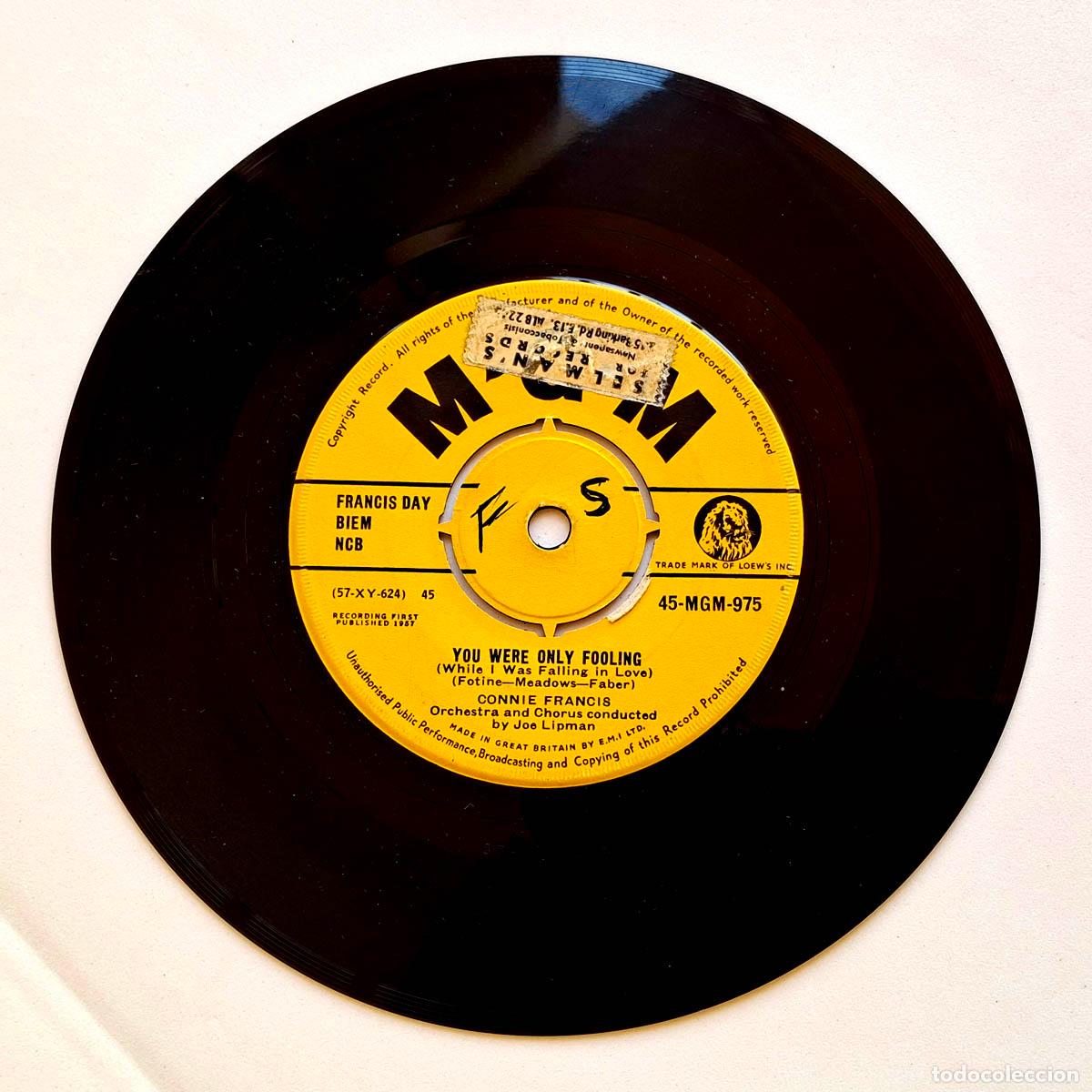 Discos de vinilo: Connie Francis, You Were Only Fooling