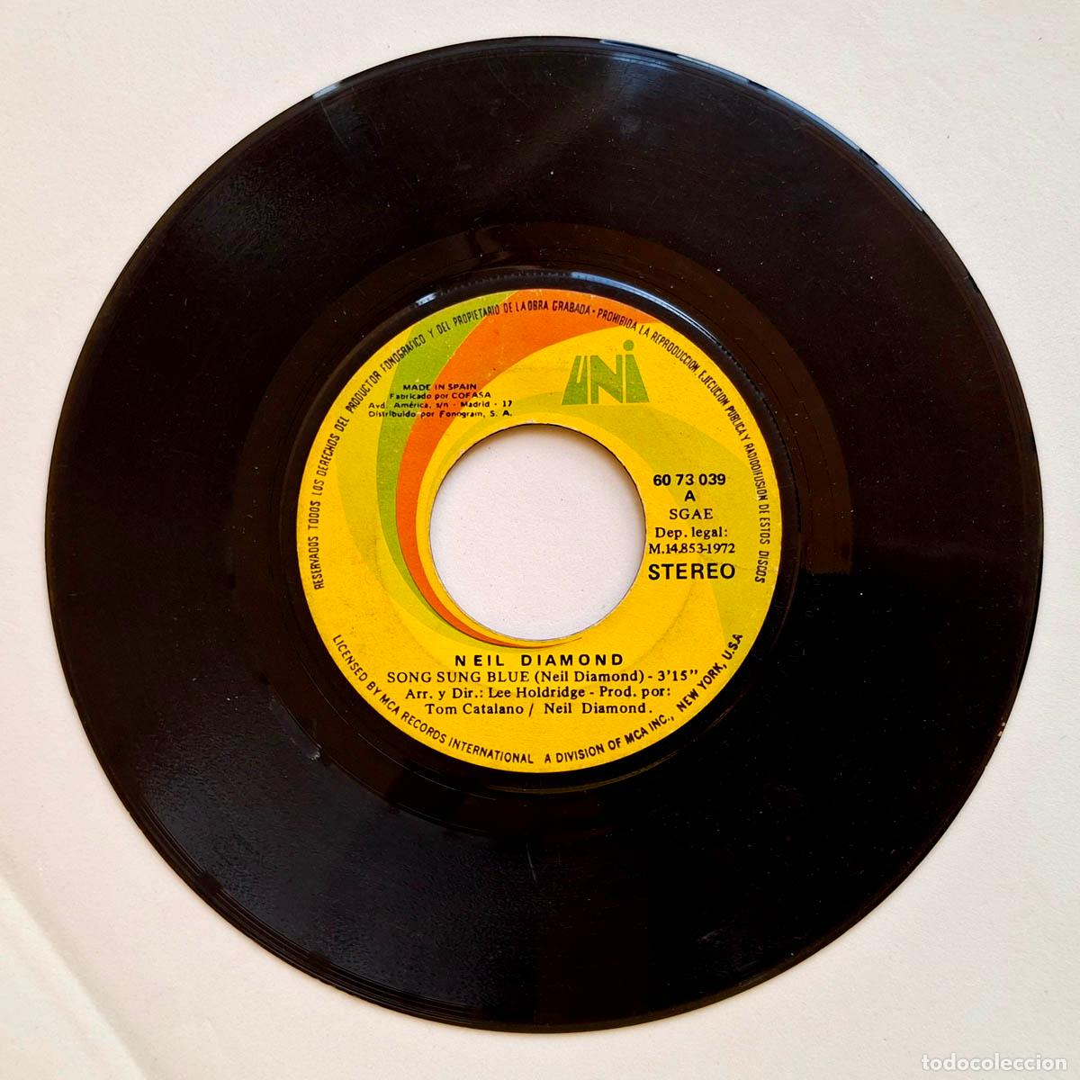 Discos de vinilo: Neil Diamond, Song Sung Blue