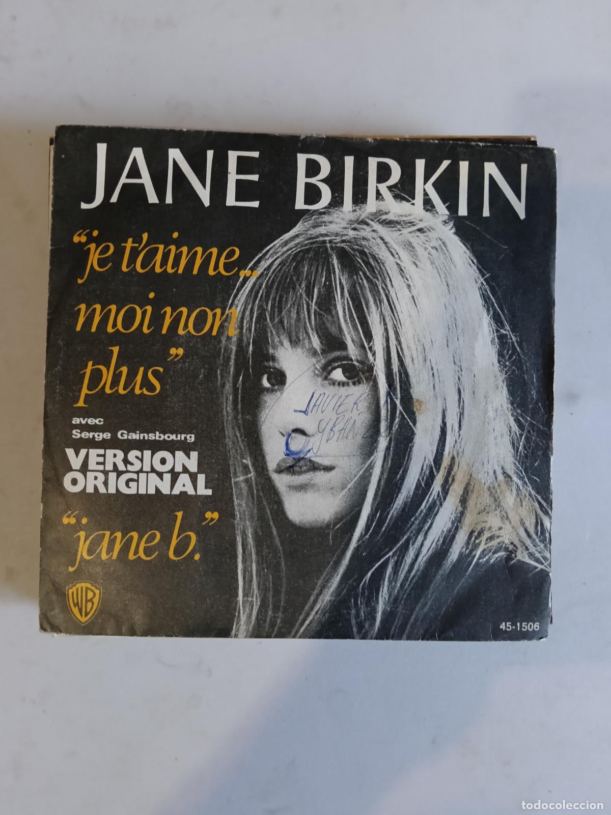 Discos de vinilo: SGL JANE BIRKIN JE T&acute;AIME MOI NON PLUS 1969