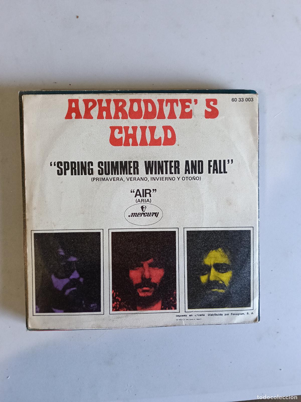 Discos de vinilo: APHRODITES CHILD. SPRING SUMMER WINTER AND FALL. SINGLE - Foto 2